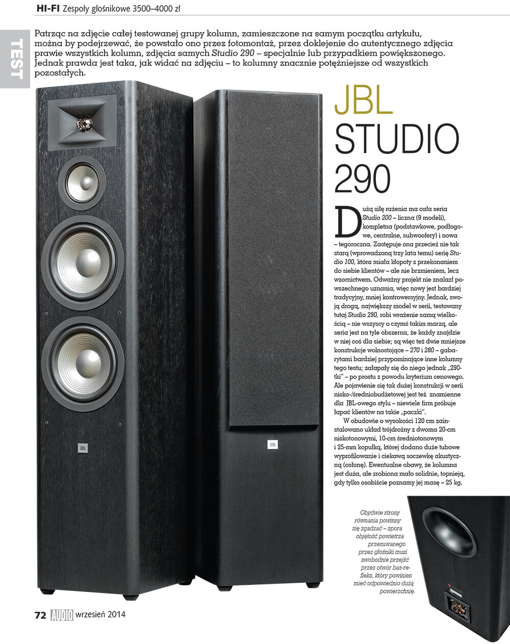 Test Audio JBL Studio | JBL, HARMAN KARDON, LEXICON, MARK LEVINSON, REVEL, JBL SYNTHESIS.