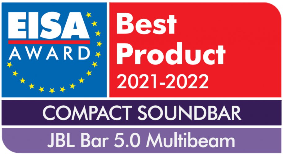 Nagroda EISA 2021-2022 dla soundbara JBL Bar 5.0 Mutlibeam! #1